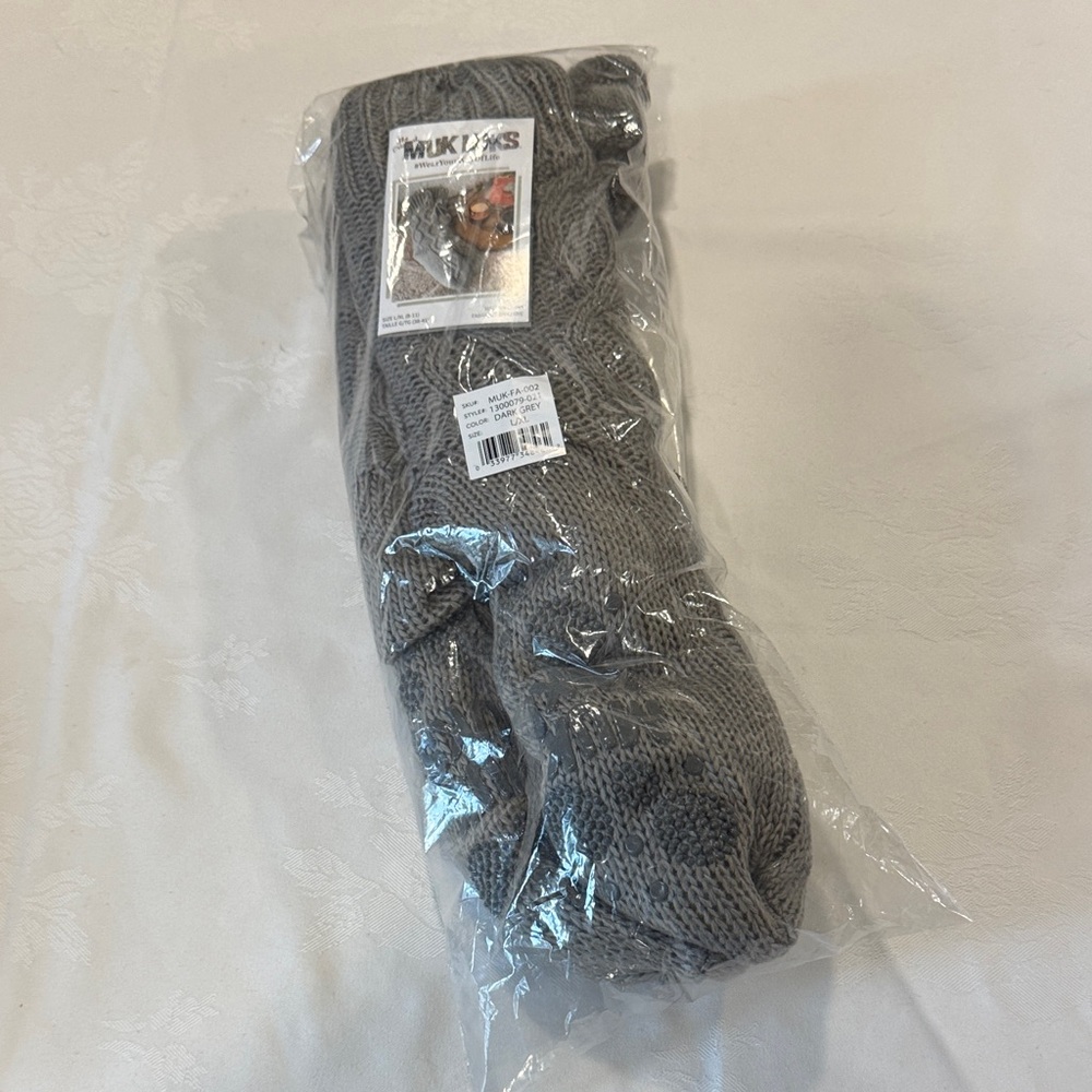 Muk Luks Charcoal slippers
